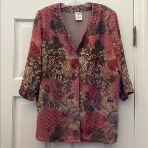 Gorgeous Allison Daley Lined Blouse w/ Beading  16